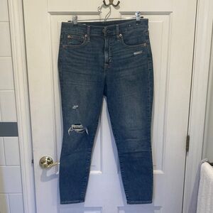 Classic Blue Distressed Women's Jeans